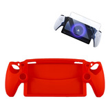Case Skin Silicone + Película Vidro Compatível Com Ps Portal