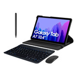 Case + Teclado Abnt2 + Mouse Para Galaxy Tab A7 T500 T505