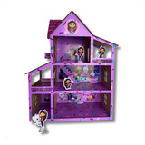Casinha Boneca Desenho Tematica Mdf 43x33cm Casinha Magica Cor Lilás