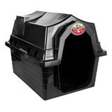Casinha Para Pets Casa De Cachorro Jelplast N°5 Medio Grande Cor Preto Desenho Preto
