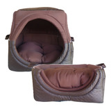 Casinha Toca Tenda Iglu Cama Cachorro Gato Impermeável Tamgg Cor Marrom