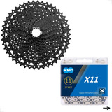 Cassete 11v Sunrace Ms8 11/51 + Corrente Kmc X11 1x11v - Mtb