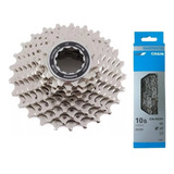 Cassete Shimano Tiagra Hg500 10v 11-25 + Corrente Hg54 10v