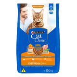 Cat Chow Castrados Adulto Sabor Peixe Em Sacola De 10.1kg