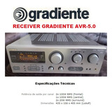 Catálogo / Folder : Receiver Gradiente Avr-5.0 # Novo Okm
