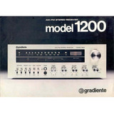 Catálogo / Folder : Receiver Gradiente Model 1200 # Novo Okm
