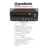 Catálogo / Folder : Receiver Gradiente Model S-125# Novo Okm