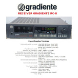 Catálogo / Folder : Receiver Gradiente Rc-ii # Novo Okm