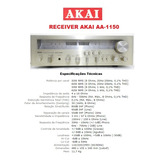 Catálogo / Folder: Receiver Akai Aa-1150 # Novo Okm.