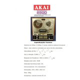 Catálogo / Folder: Tape Deck Akai De Rolo 250d # Novo Okm