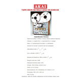 Catálogo / Folder: Tape Deck Akai De Rolo Gx-630d-ss # Novo