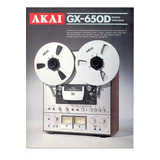 Catálogo / Folder: Tape Deck Akai De Rolo Gx-650d # Novo Okm
