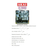 Catálogo / Folder: Tape Deck Akai De Rolo X-165d # Novo Okm