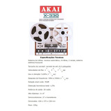 Catálogo / Folder: Tape Deck Akai De Rolo X-330 # Novo Okm