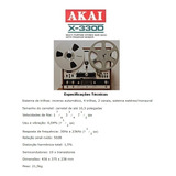 Catálogo / Folder: Tape Deck Akai De Rolo X-330d # Novo Okm