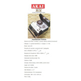 Catálogo / Folder: Tape Deck Akai De Rolo X-v # Novo Okm.