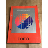 Catálogo Hama Fotokatalog 1978 Máquina Fotográfica Antiga