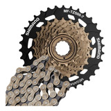 Catraca 7v Shimano Tz500 14/34 Megarange 21v Corrente Index