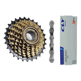 Catraca Shimano Bike Tz21 7v Rosca 14/28d Index C/ Corrente Cor Marrom Quantidade Máxima De Dentes 28 Quantidade Mínima De Dentes 14