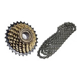 Catraca Shimano Tz500 Rosca 7v 14/28d Bicicleta C/corrente 