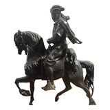Cavaleiro Arabe Em Petit Bronze Caçador