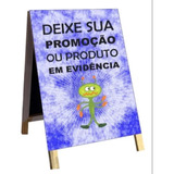 Cavalete De Madeira Propaganda Dupla Face 120x60 Arte Gratis