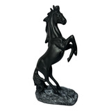 Cavalo Marchador Na Base Resina Estátua Enfeite