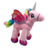Cavalo Unicórnio Com Asas De Pelúcia 38 Cm Alt Antialérgico