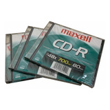 Cd-r Maxell 700mb 80 Minutos 48x Novo Lacrado Kit Com 4 Unid