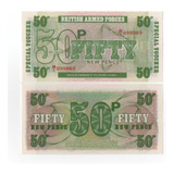 Cédula Fe 50 New Pence 1972 Reino Unido P-m49