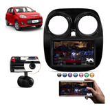 Central Multimídia + Moldura Fiat Novo Palio Bp + Câmera Ré 