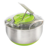 Centrífuga E Secadora De Saladas Fresh Inox / Verde 5 Litros