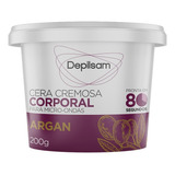 Cera Cremosa Corporal Depilsam De Micro-ondas Argan 200g