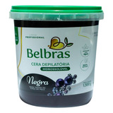 Cera Depilatória Belbras Negra Natural Hidrossolúvel 1,3kg