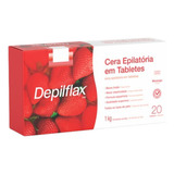Cera Quente Barra Depilatória Morango Hidrata Depilflax 1kg