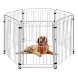 Cercado Cachorro Pet Cercadinho 5 Módulos + Portão Branco