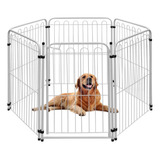 Cercado Cachorro Pet Cercadinho 5 Módulos + Portão Branco