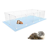 Cercado Gaiola Pequenos Pet 60x120 Hamster Twister Malha 2,5 Cor Tela Branca Com Soft Fêmea