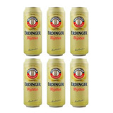 Cerveja Alemã Tradicional Lata Erdinger 6x500ml