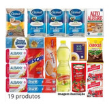 Cesta Básica Completa Alimentos+higiene 19produtos Qualidade