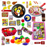 Cesta De Frutas E Legume Infantil Piquenique Cestinha Unotoys 44 Pçs
