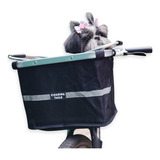 Cesta Dianteiro Para Bicicletas Bigo Shop Cesta Passeio Pet Gato Compras Para Adultos - Preto Com Design De Liso