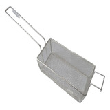 Cesto D Fritura Em Tela 24x11x10cm P Fritadeira Retangular