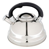 Chaleira 3 Litros Inox Fundo Triplo P/ Café Chá Água Mor Cor Preto