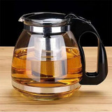 Chaleira Bule De Vidro Com Infusor Inox Para Café Chá 1200ml Cor Branco