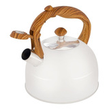 Chaleira Inox Apito Moderna Wood 2 Cores 2,5 Litros Oferta