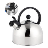 Chaleira Inox Fogão Gás E Indução Com Apito 2l Fundo Triplo