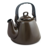 Chaleira Tropeiro 2.3 Litros Em Cerâmica Chocolate Ceraflame