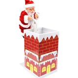 Chaminé Elétrica De Escalada De Papai Noel Ao Redor Da Pista
