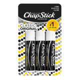 Chap Stick Kit Com 3 Lip Balm Original 4g - Importado Usa